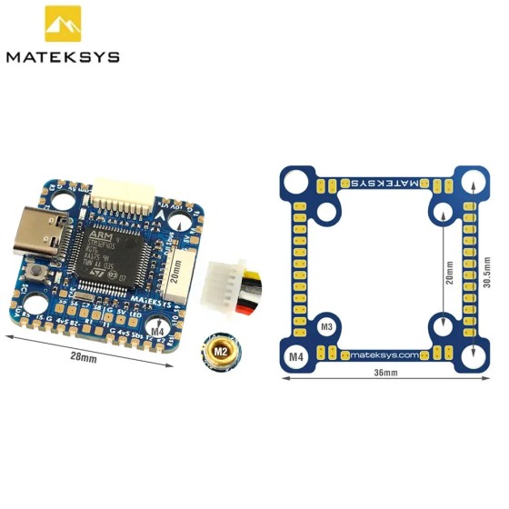 Matek System F405-MINI TE Flight Controller RC Racing Drone for VTX Plastic STM32F405RGT6 ICM42605 10V BEC OSD W/Accessor